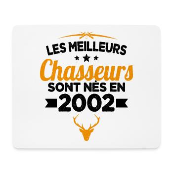 Les Meilleurs Chasseurs nés en 2002 Cadeau - Tapis de souris (format paysage) - blanc - Devant