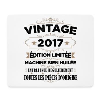 Vintage 2017 Edition Limitée Cadeau D’anniversaire - Tapis de souris (format paysage) - blanc - Devant