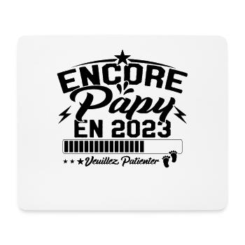 Annonce Grossesse Encore Papy 2023 Cadeau - Tapis de souris (format paysage) - blanc - Devant