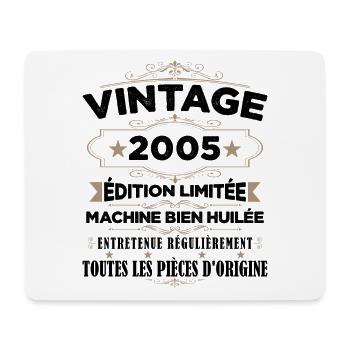 Vintage 2005 Edition Limitée - Tapis de souris (format paysage) - blanc - Devant
