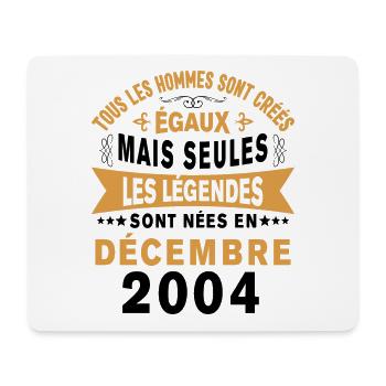 Les légendes sont nées en Décembre 2004 Cadeau - Tapis de souris (format paysage) - blanc - Devant