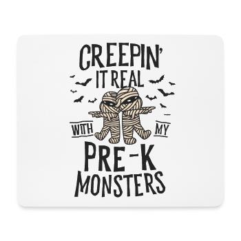 Creepin It Real Pre-K Monster Halloween - Mousepad (Querformat) - Weiß - Vorne