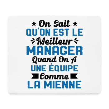 Meilleur Chef a une équipe comme la mienne - Tapis de souris (format paysage) - blanc - Devant