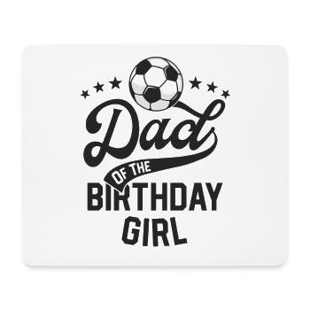 Vater des Geburtstagskindes Fußball-Themenparty - Mousepad (Querformat) - Weiß - Vorne