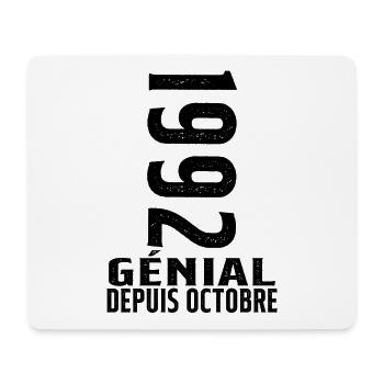 Génial(e) Depuis Octobre 1992 - Tapis de souris (format paysage) - blanc - Devant