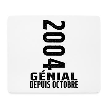Génial(e) Depuis Octobre 2004 - Tapis de souris (format paysage) - blanc - Devant