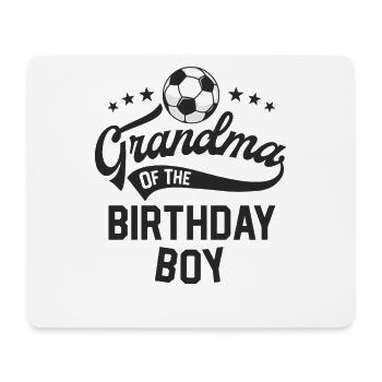 Oma des Geburtstagskindes Fußball-Themenparty - Mousepad (Querformat) - Weiß - Vorne
