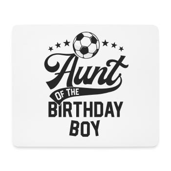 Tante des Geburtstagskindes Fußball-Themenparty - Mousepad (Querformat) - Weiß - Vorne