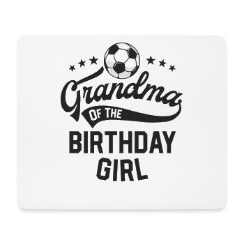 Oma des Geburtstagskindes Fußball-Themenparty - Mousepad (Querformat) - Weiß - Vorne