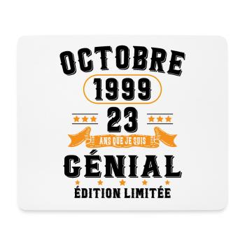 23 Ans Anniversaire Vintage Né(e) en Octobre 1999 - Tapis de souris (format paysage) - blanc - Devant