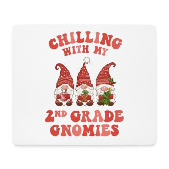 2. Klasse Lehrer Weihnachten chillen mit meinem - Mousepad (Querformat) - Weiß - Vorne