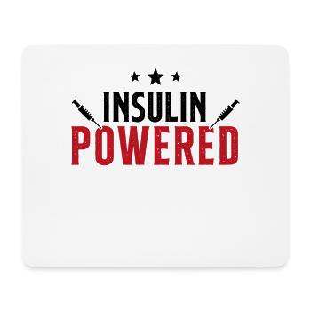 Funny diabetic gifts Insulin powered for diabetes - Tapis de souris (format paysage) - blanc - Devant