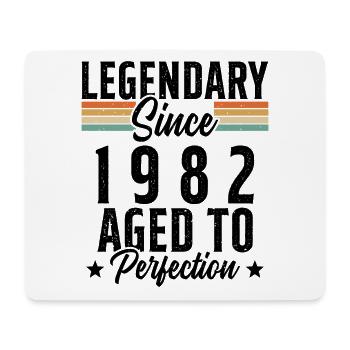 Legendär seit 1982 Geburtstagsgeschenk - Mousepad (Querformat) - Weiß - Vorne