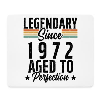 Legendär seit 1972 Geschenk - Mousepad (Querformat) - Weiß - Vorne