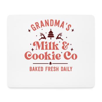 Grand-mère Biscuit au pain d’épices Famille Cuisson de Noël - Tapis de souris (format paysage) - blanc - Devant