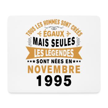Les légendes sont nées en Novembre 1995 Cadeau - Tapis de souris (format paysage) - blanc - Devant