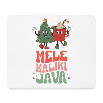 Weihnachtskaffee-Liebhaber Mele Kalikimaka Hawaiianisch - Mousepad (Querformat) - Weiß - Vorne