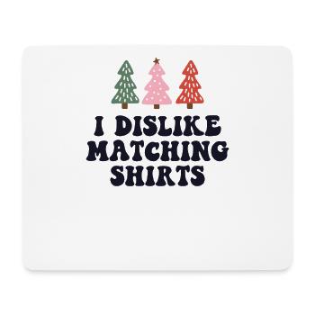 Ich hasse passende Weihnachtshemden Weihnachten Paar - Mousepad (Querformat) - Weiß - Vorne