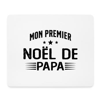 Premier Noël en Tant Que Papa Cadeau - Tapis de souris (format paysage) - blanc - Devant