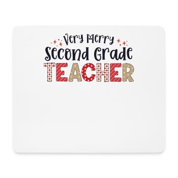 Sehr frohe 2. Klasse Lehrer Zweites Weihnachten - Mousepad (Querformat) - Weiß - Vorne