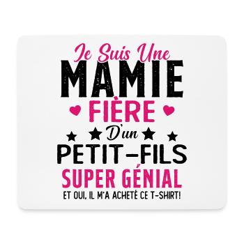 Je Suis Une Mamie Fière D'un Petit Fils Cadeau - Tapis de souris (format paysage) - blanc - Devant