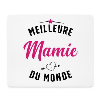 Meilleure Mamie Du Monde Humour Cadeau - Tapis de souris (format paysage) - blanc - Devant