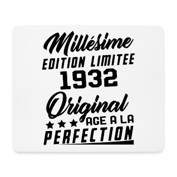 Millésime 1932 Original Cadeau D'anniversaire - Tapis de souris (format paysage) - blanc - Devant