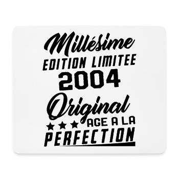 Cadeau D’anniversaire Vintage Millésime 2004 - Tapis de souris (format paysage) - blanc - Devant