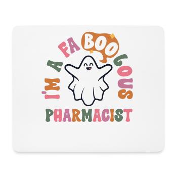 Faboolous Pharmacien Halloween Retro Pharmacie - Tapis de souris (format paysage) - blanc - Devant