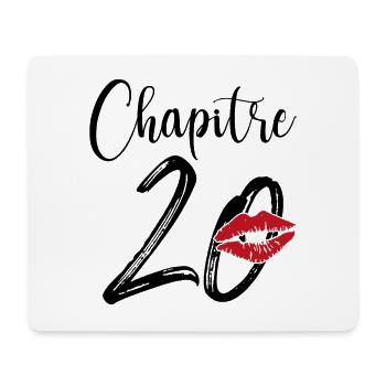 Chapitre 20 Ans Anniversaire Humour Cadeau - Tapis de souris (format paysage) - blanc - Devant