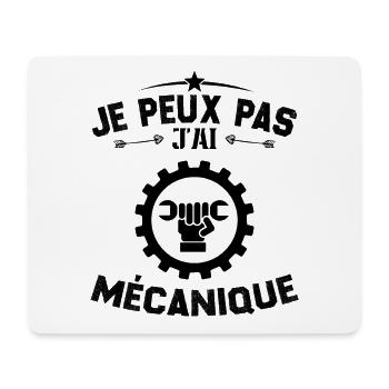 Je Peux Pas J'ai Mécanique Mécanicien Cadeau - Tapis de souris (format paysage) - blanc - Devant