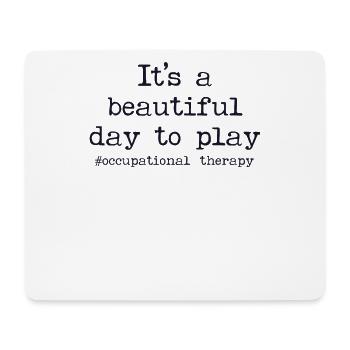 Motivierende Ergotherapie OT Schule - Mousepad (Querformat) - Weiß - Vorne