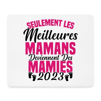 Les Meilleures Mamans Deviennent des Mamie 2023 - Tapis de souris (format paysage) - blanc - Devant
