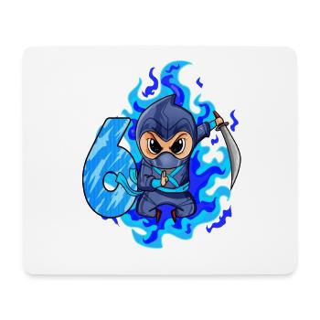 6. Geburtstag Junge 6 Jahre alt Ninja - Mousepad (Querformat) - Weiß - Vorne
