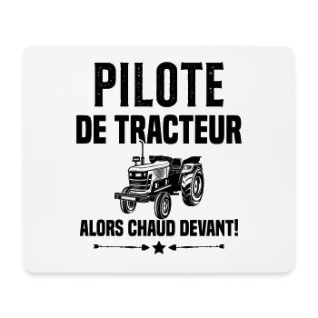 Pilote De Tracteur Cadeau Humour Agriculteur - Tapis de souris (format paysage) - blanc - Devant