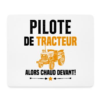 Pilote De Tracteur Cadeau Humour Agriculteur - Tapis de souris (format paysage) - blanc - Devant