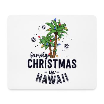Family Christmas In Hawaii Palm Trees Xmas Beach - Mouse Pad (horizontal) - white - Front
