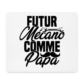 Futur mécano comme papa Cadeau futur mécano - Tapis de souris (format paysage) - blanc - Devant