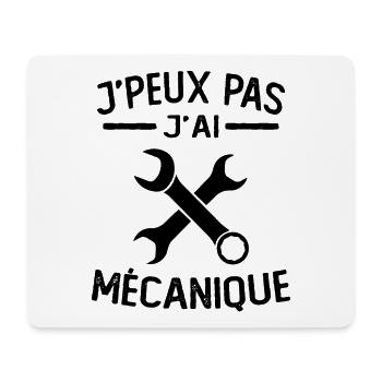 Je Peux Pas J'ai Mécanique Mécanicien Cadeau - Tapis de souris (format paysage) - blanc - Devant