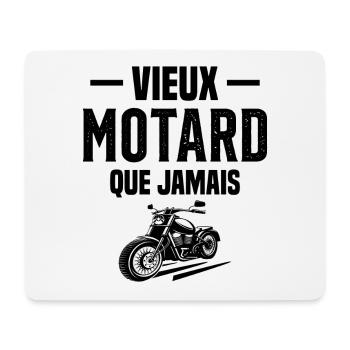 Vieux Motard Que Jamais - Tapis de souris (format paysage) - blanc - Devant