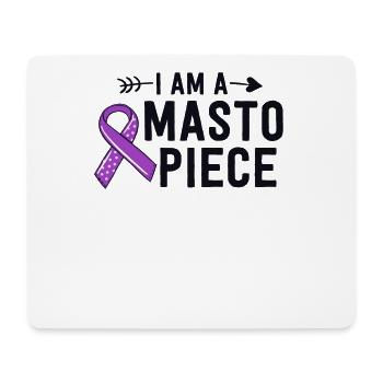 Ich bin ein Masto-Stück Mastozytose-Bewusstsein MCAS - Mousepad (Querformat) - Weiß - Vorne