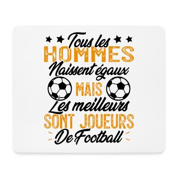 les hommes sont les meilleurs joueurs de football - Tapis de souris (format paysage) - blanc - Devant