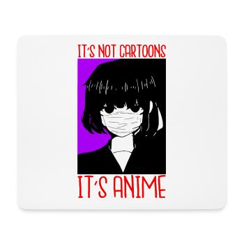 Ce n’est pas des dessins animés son anime - Tapis de souris (format paysage) - blanc - Devant