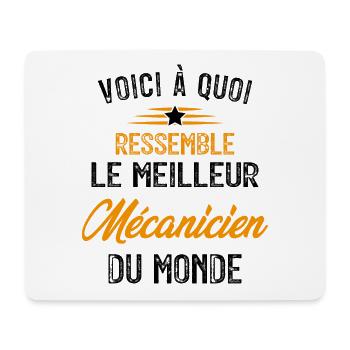 Voici à quoi ressemble le meilleur Mécanicien - Tapis de souris (format paysage) - blanc - Devant
