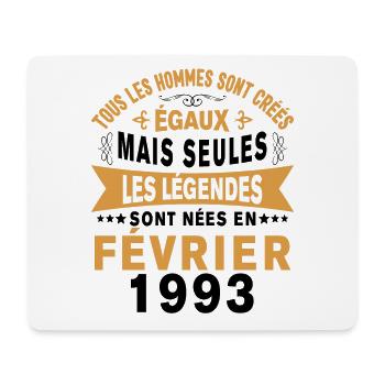 Les légendes sont nées en Février 1993 Vintage - Tapis de souris (format paysage) - blanc - Devant