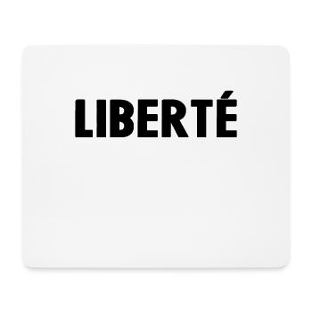 Liberté - Tapis de souris (format paysage) - blanc - Devant