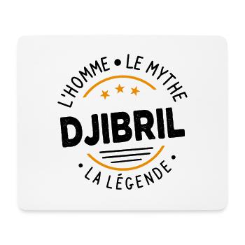 Djibril L'Homme Le Mythe La Légende - Tapis de souris (format paysage) - blanc - Devant