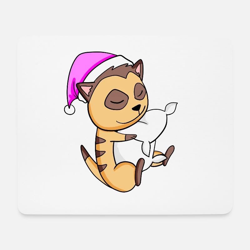 Erdmännchen - Mousepad (Querformat) - Weiß