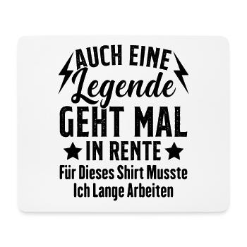 A Legend Retires Funny Pensioner - Mouse Pad (horizontal) - white - Front