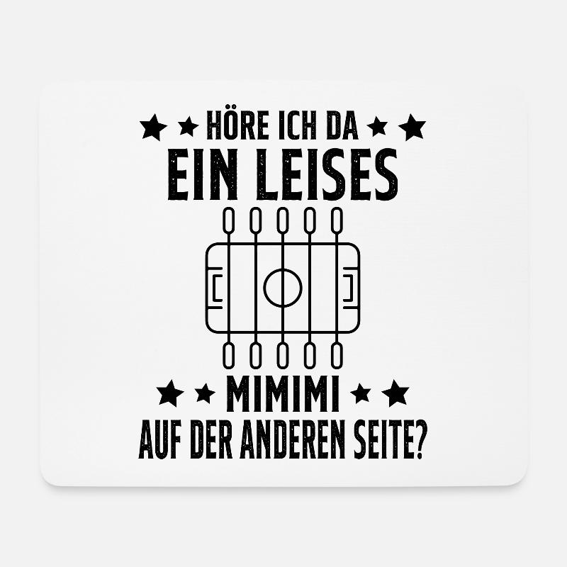 Tischfussball Geschenk Fans Wuzler Tischfussball - Mousepad (Querformat) - Weiß